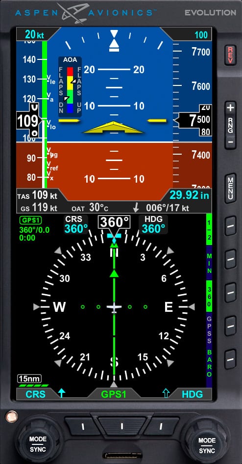 Aspen Introduces Integrated Angle Of Attack Aoa Indicator General Aviation News