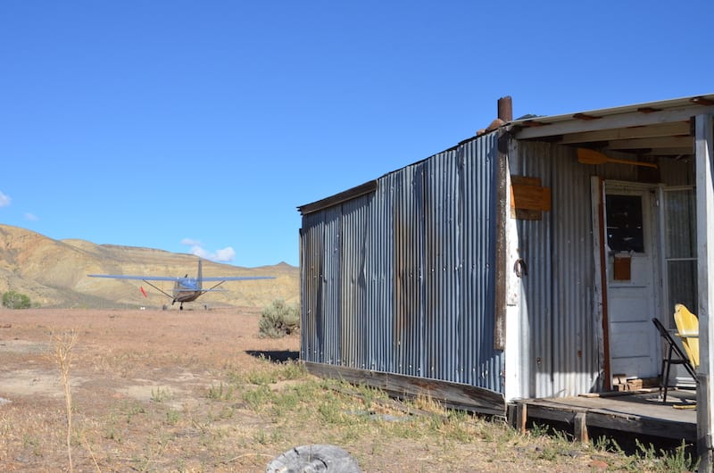 Bob's C-182 at Owyhee. (Photo by Amelia Reiheld)