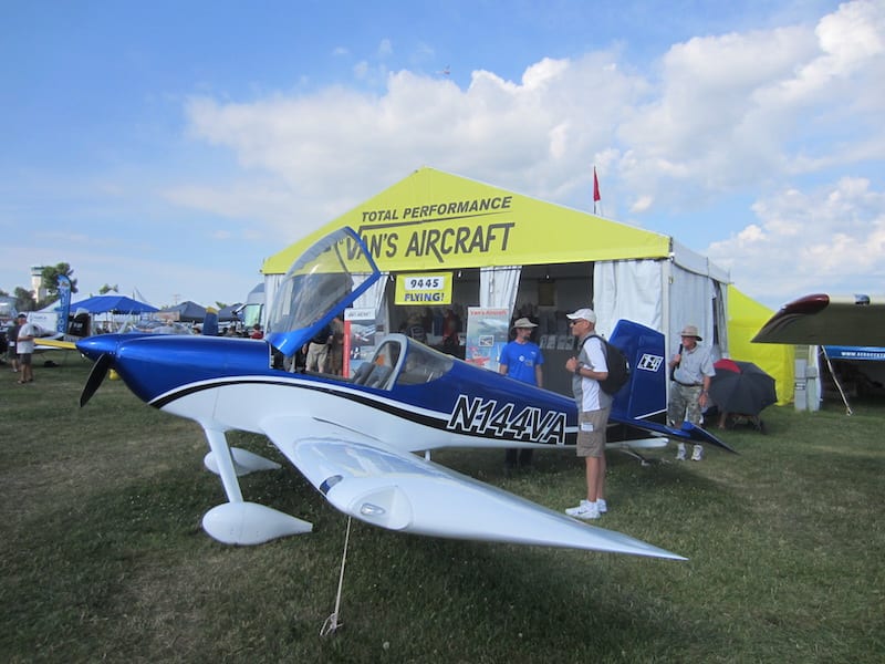 The Van's Aircraft display at Oshkosh 2016.