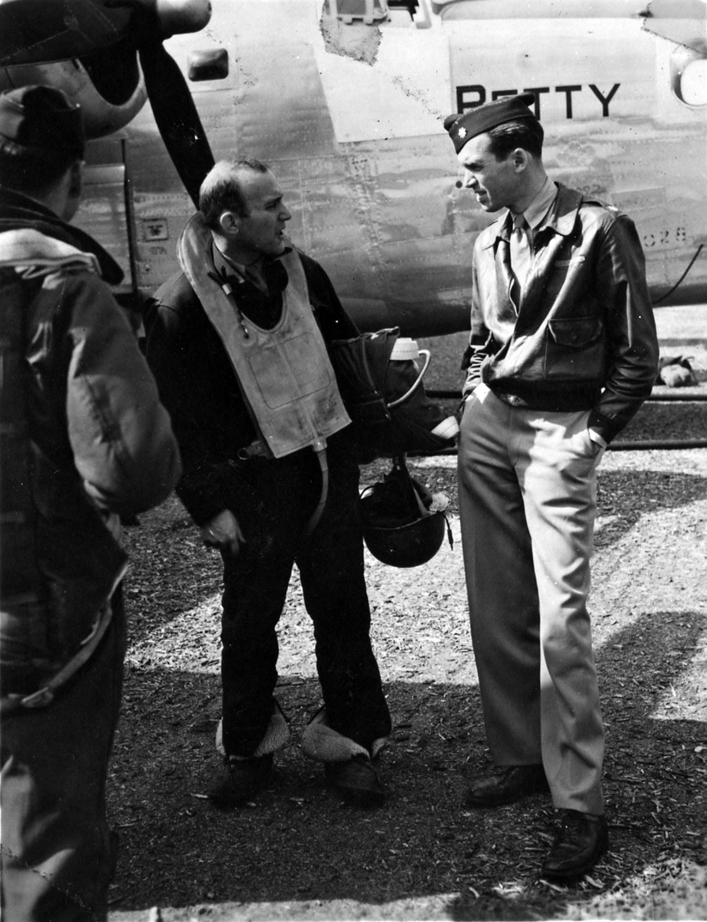 Major Jimmy Stewart as a World War II bomber pilot in 1943. (U.S. Air Force photo) 