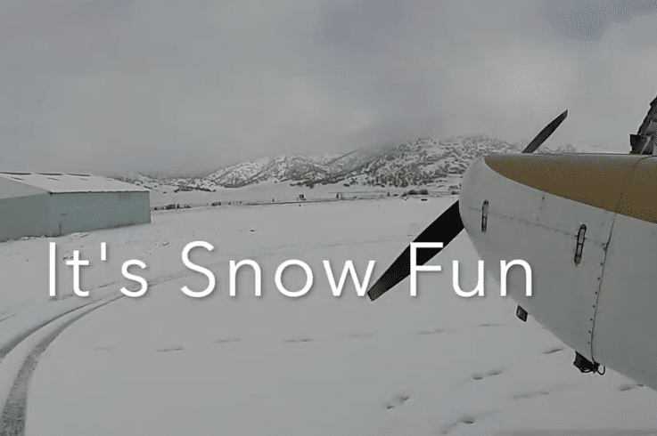 Video: Experimenting with a snowy runway