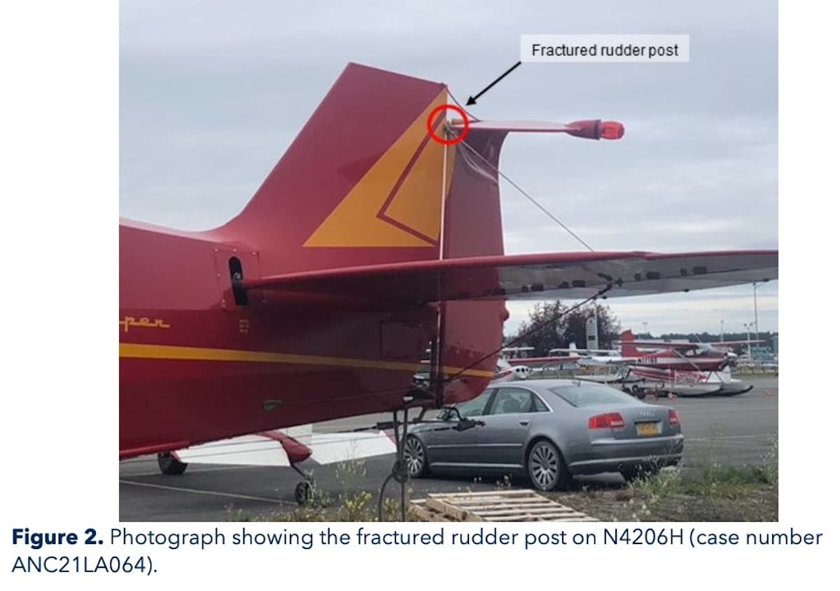 NTSB calls on FAA to issue AD for hazardous rudder posts on some older Pipers