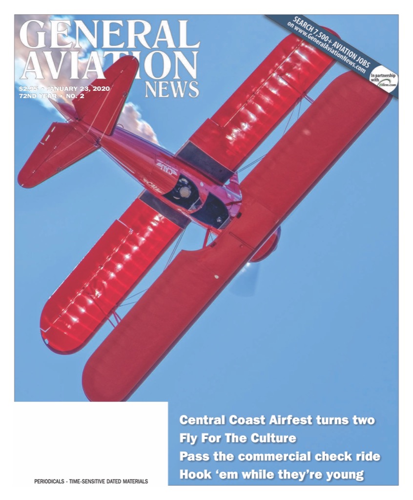 Cover if the January 23, 2020 edition of General Aviation News