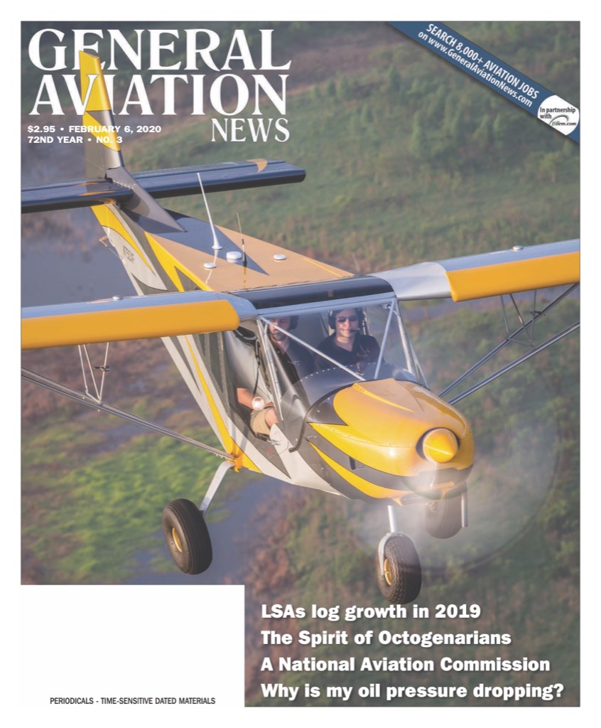 Cover if the February 6, 2020 edition of General Aviation News