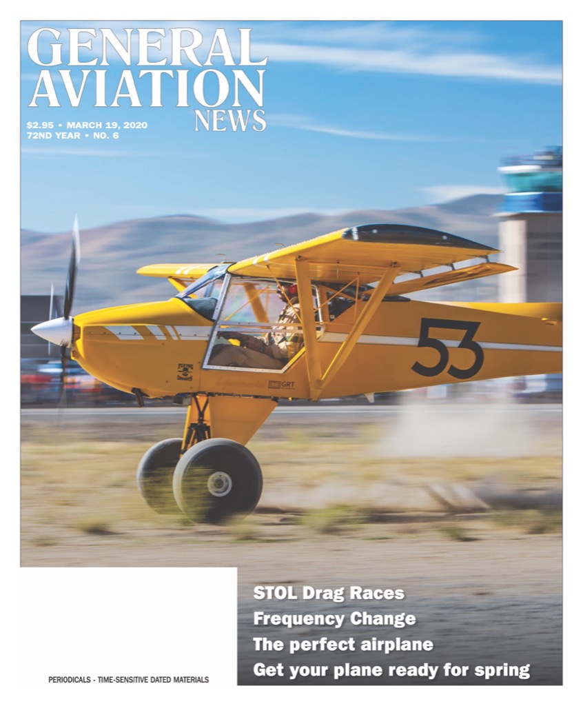 Cover if the March 19, 2020 edition of General Aviation News