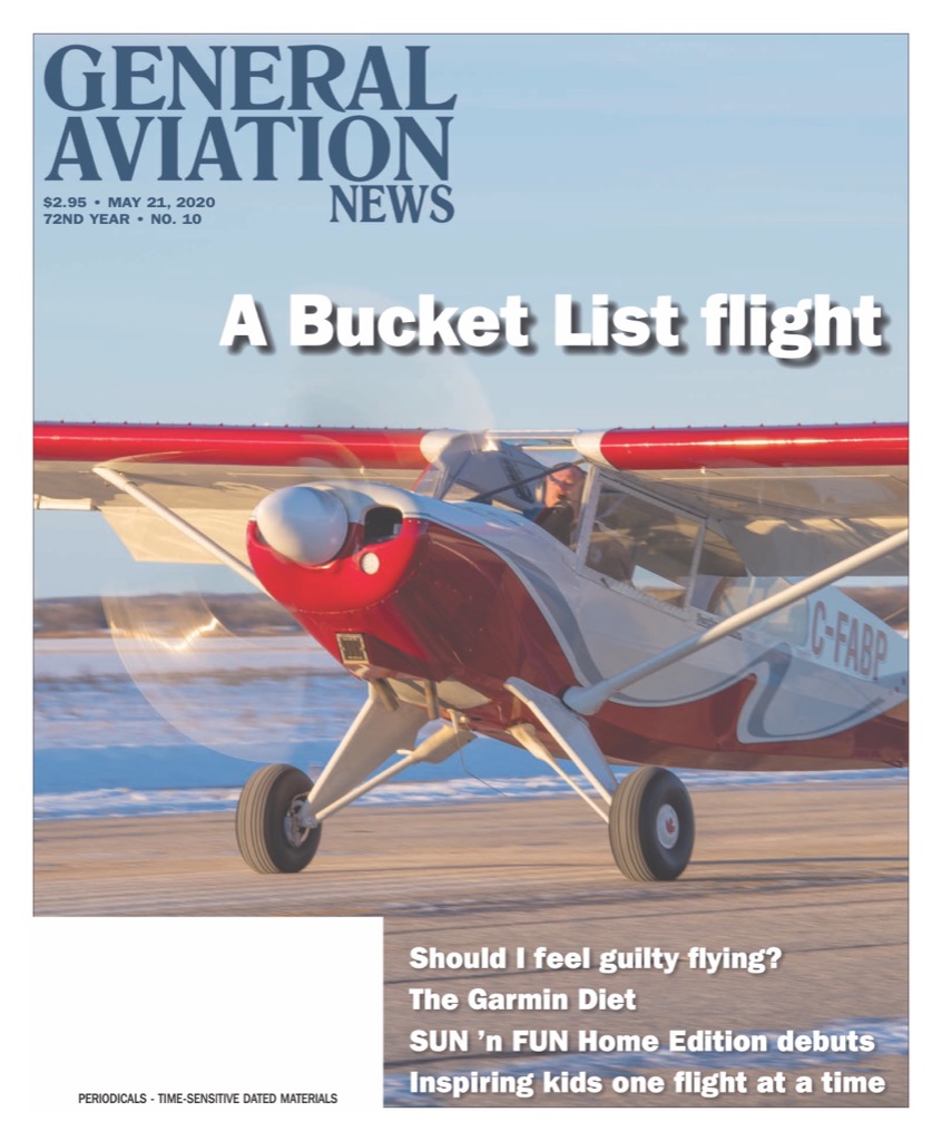 Cover if the May 21, 2020 edition of General Aviation News