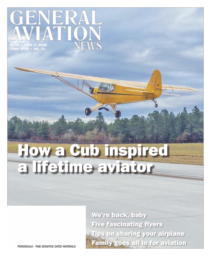 Cover if the June 4, 2020 edition of General Aviation News