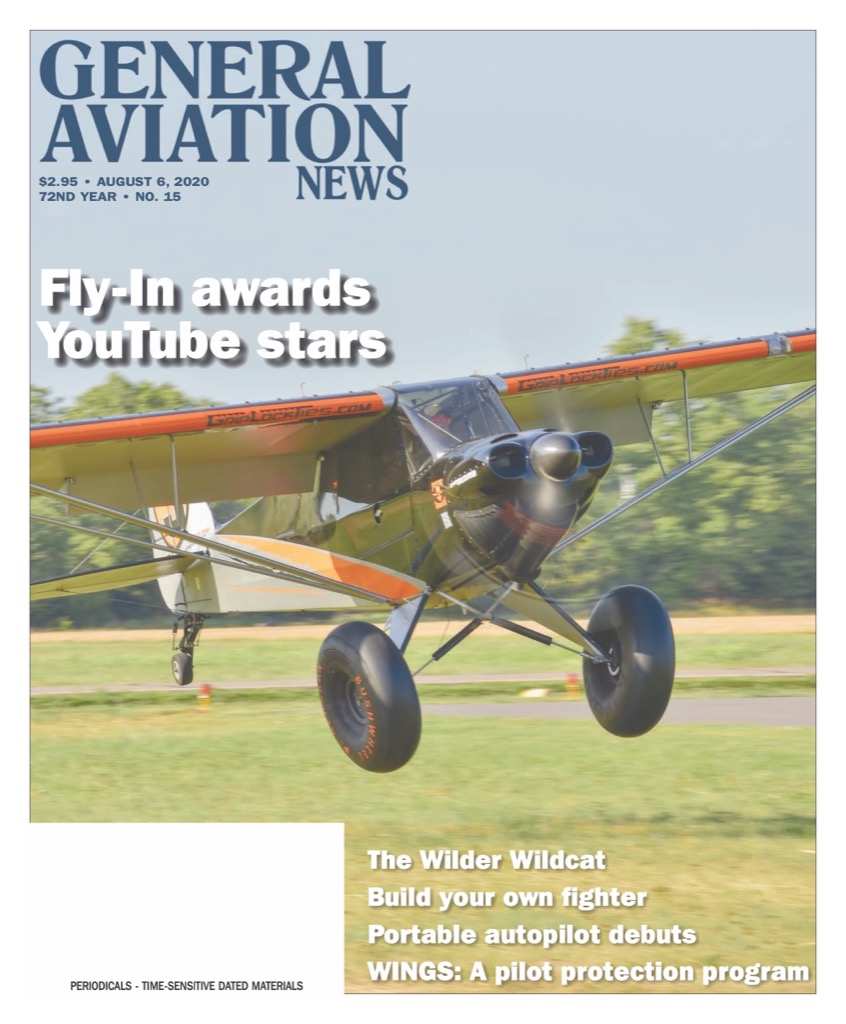 Cover if the August 6, 2020 edition of General Aviation News