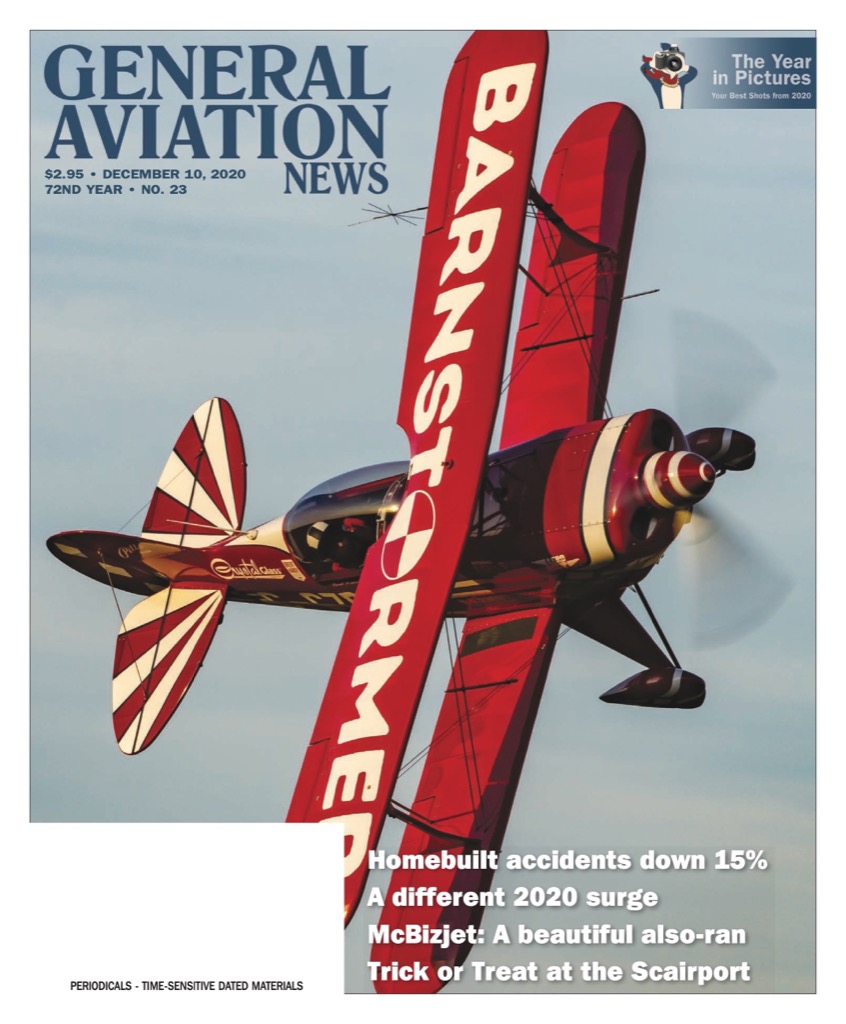 Cover if the December 10 2020 edition of General Aviation News