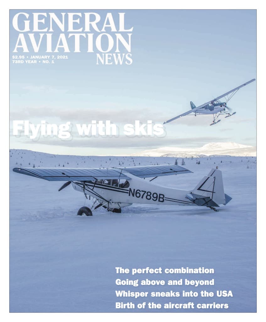 Cover if the January 7, 2021 edition of General Aviation News