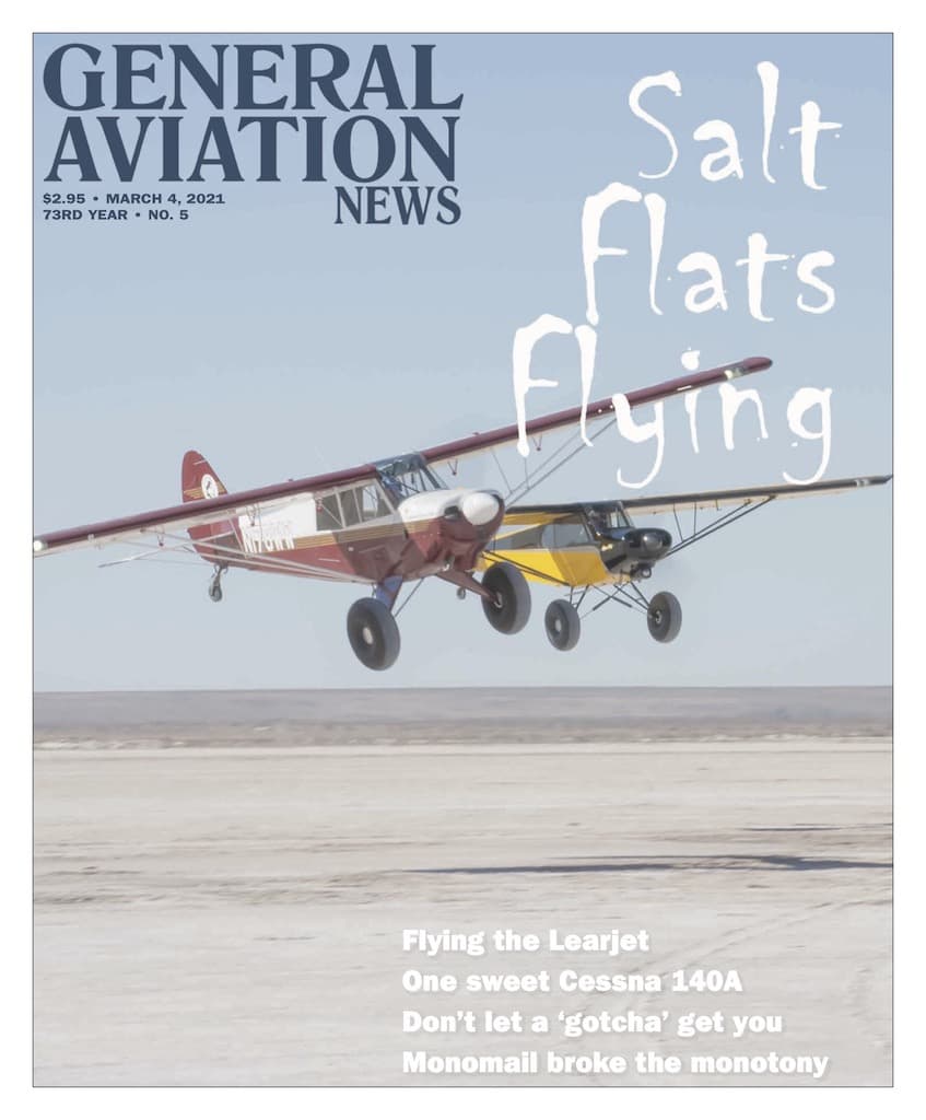 Cover if the March 4, 2021 edition of General Aviation News