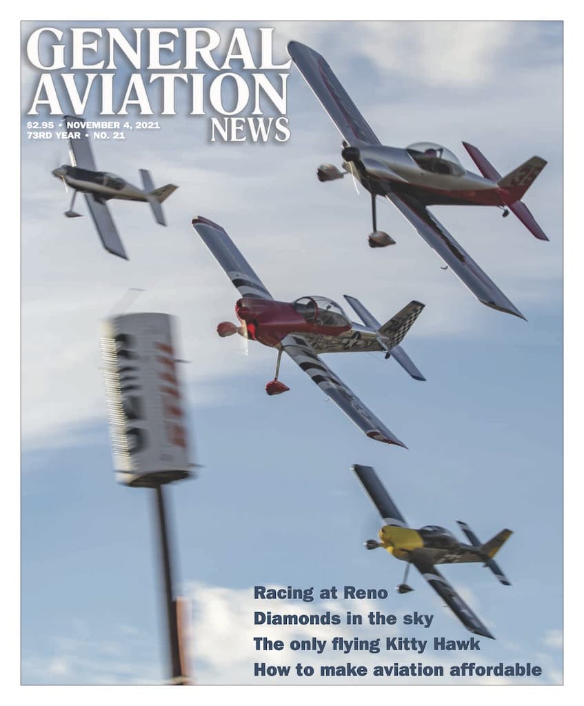 Cover if the November 4, 2021 edition of General Aviation News