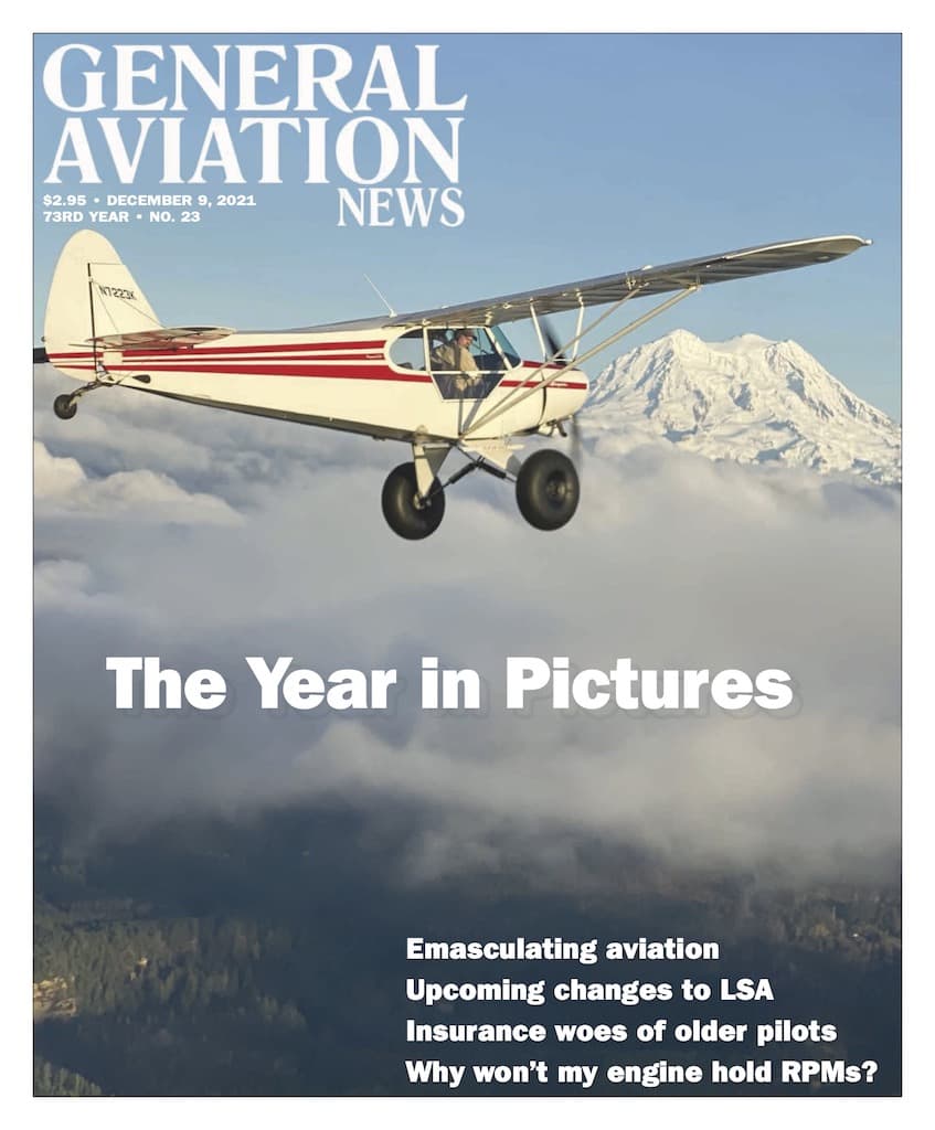 Cover if the December 9, 2021 edition of General Aviation News