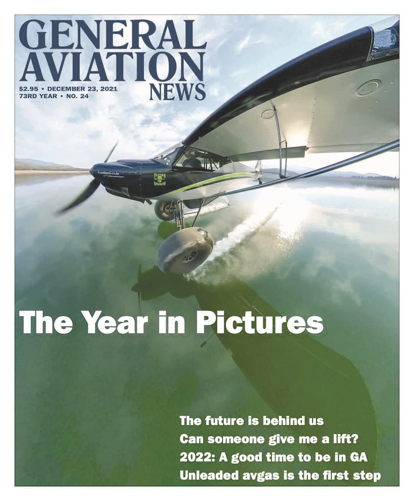 Cover if the December 23, 2021 edition of General Aviation News