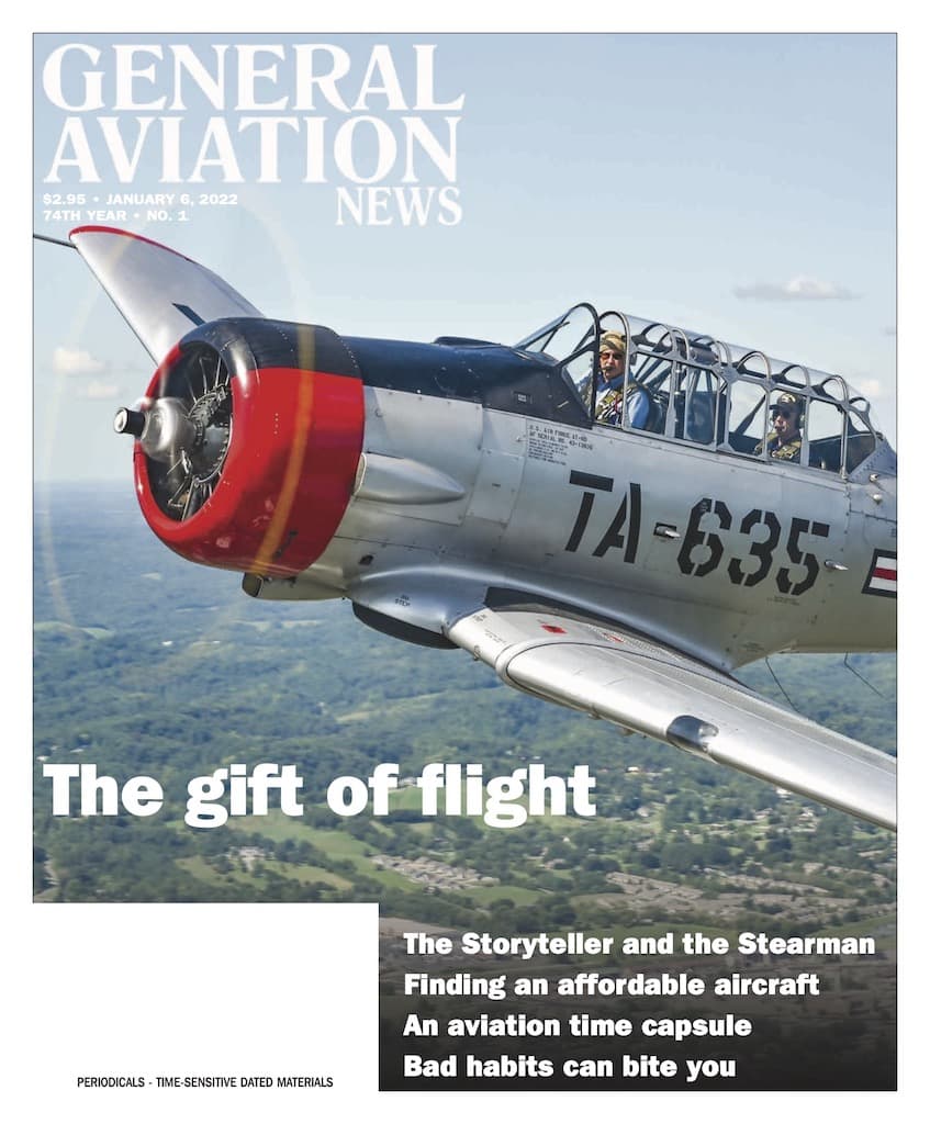 Cover if the January 6, 2022 edition of General Aviation News
