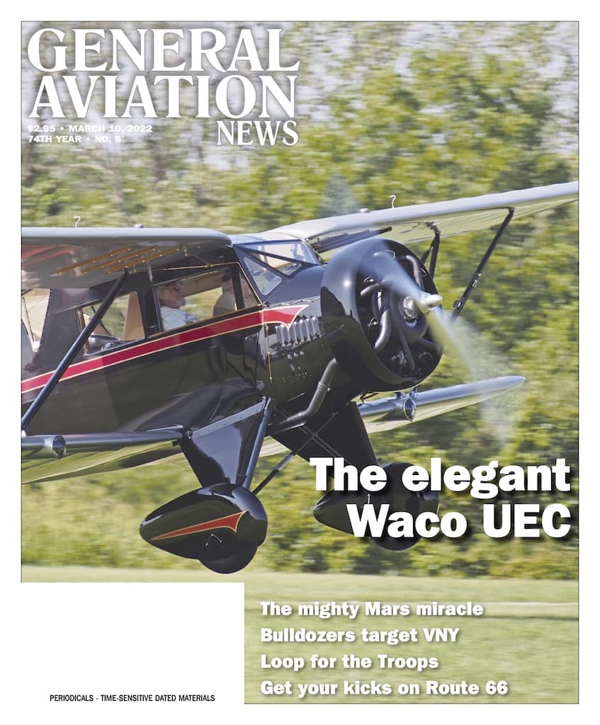 Cover if the March 10, 2022 edition of General Aviation News