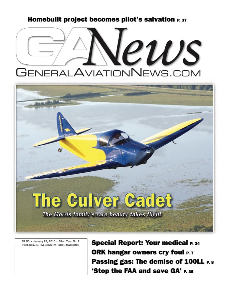 Cover of the January 26, 2010 edition of General Aviation News
