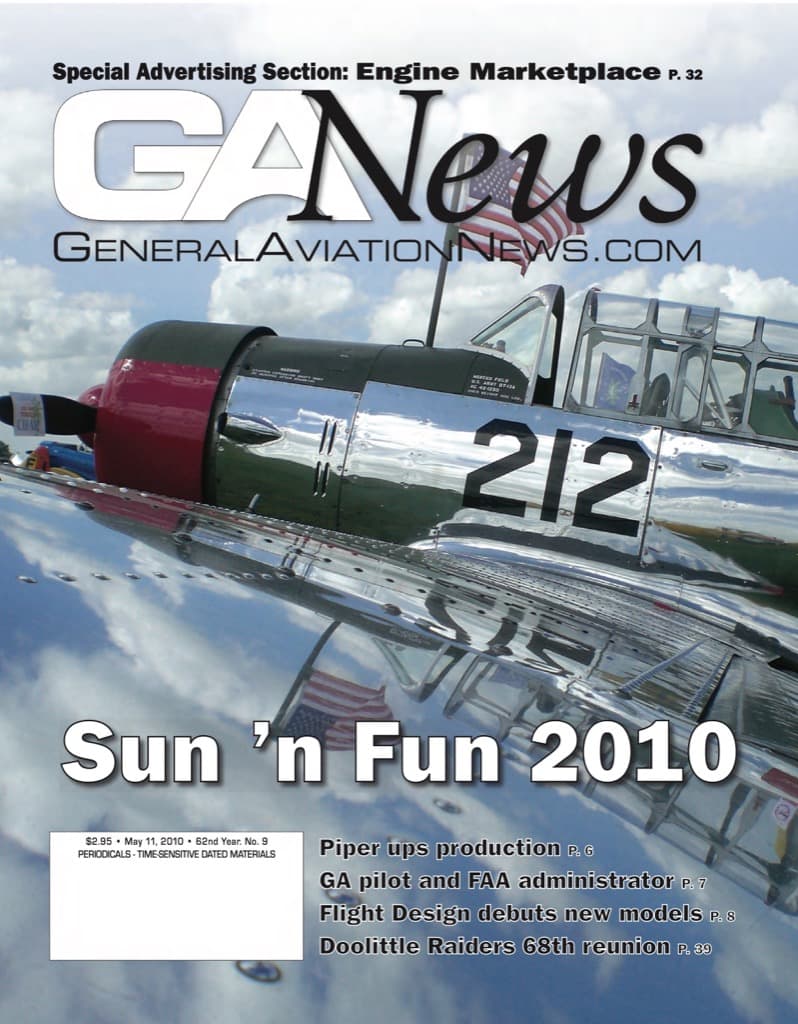 Cover of the May 11, 2010 edition of General Aviation News