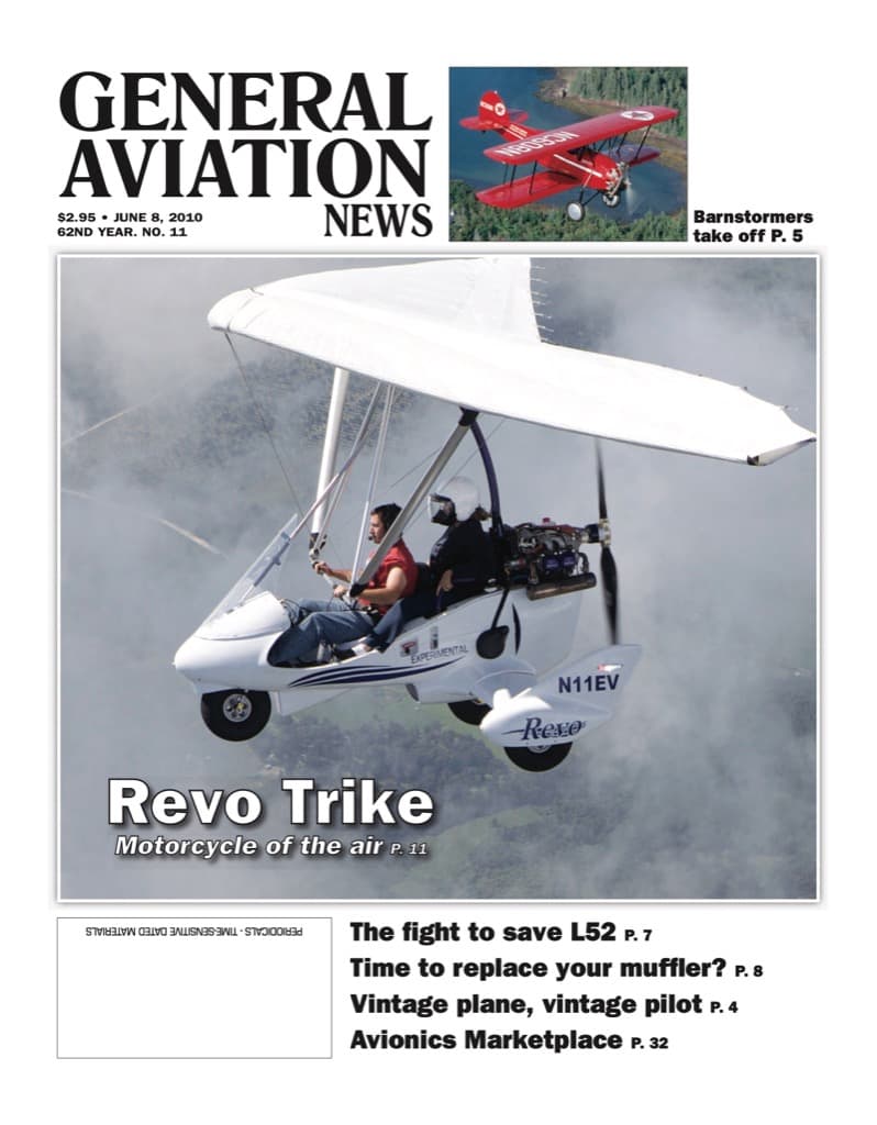 Cover of the June 8, 2010 edition of General Aviation News