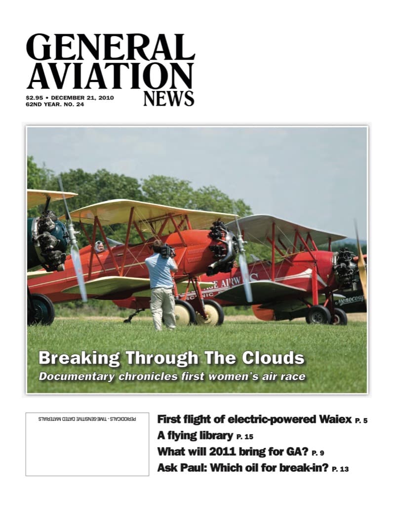Cover of the December 21, 2010 edition of General Aviation News