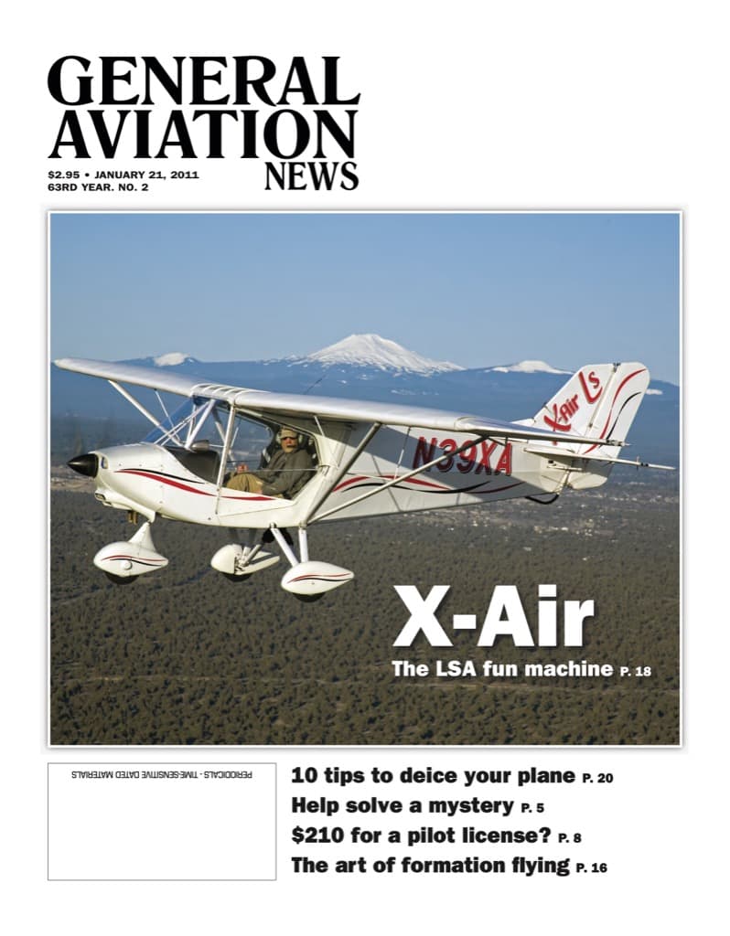 Cover of the January 21, 2011 edition of General Aviation News