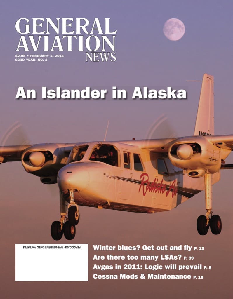 Cover of the February 4, 2011 edition of General Aviation News