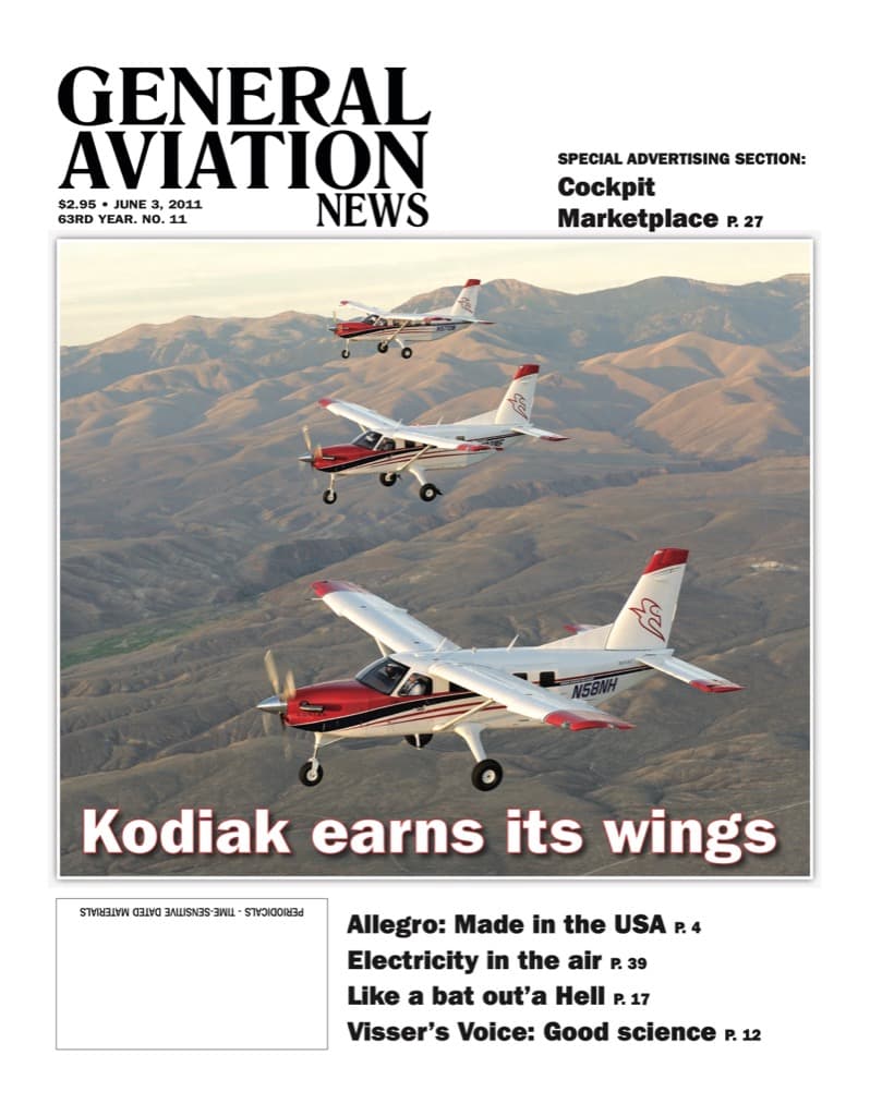 Cover of the June 3, 2011 edition of General Aviation News