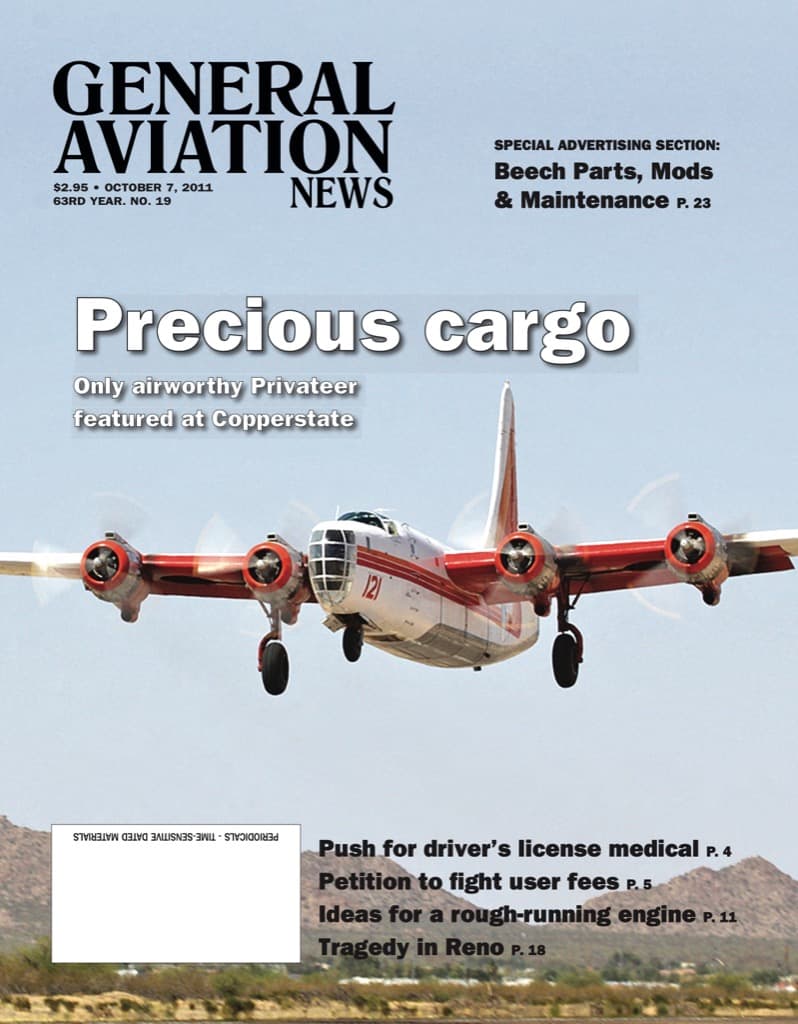 Cover of the October 7, 2011 edition of General Aviation News