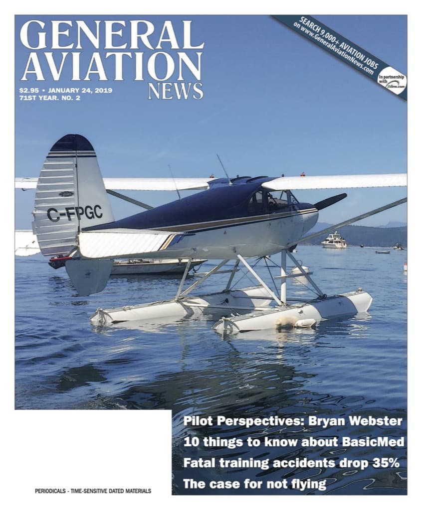Cover of the January 24, 2019 edition of General Aviation News