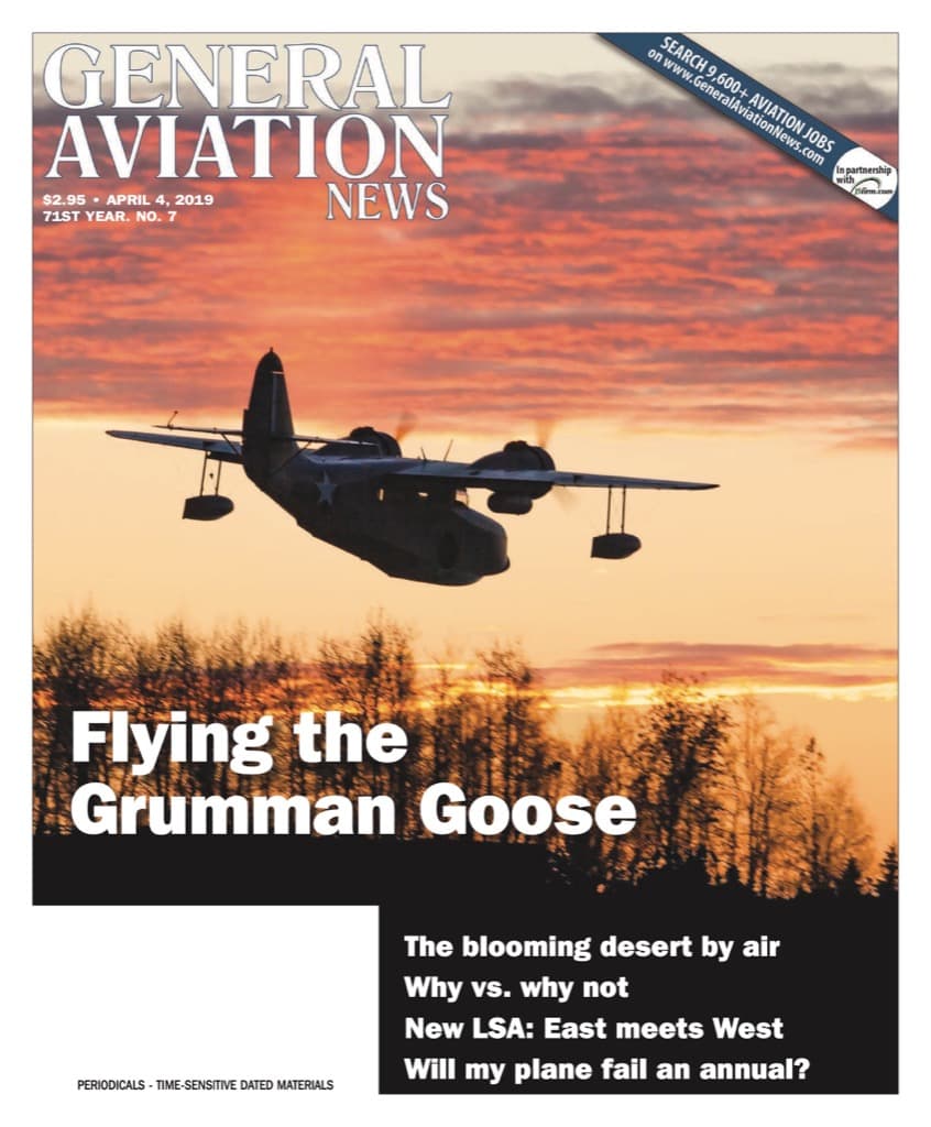 Cover of the April 4, 2019 edition of General Aviation News