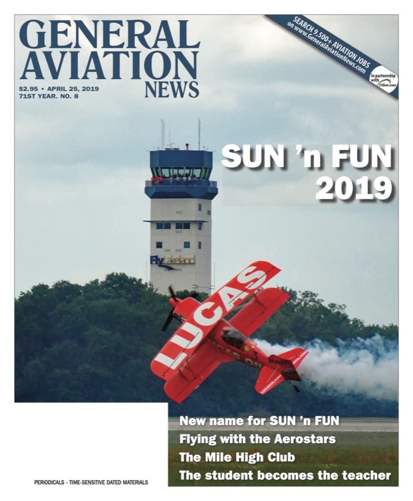Cover of the April 25, 2019 edition of General Aviation News