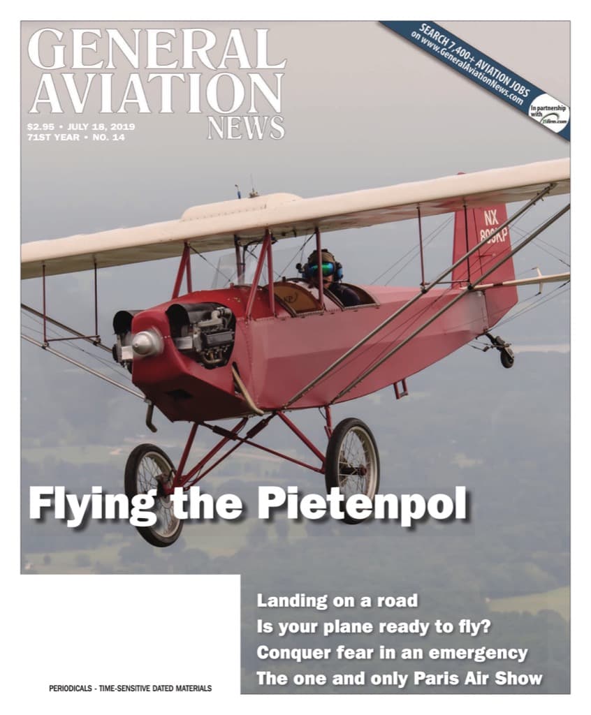 Cover of the July 18, 2019 edition of General Aviation News