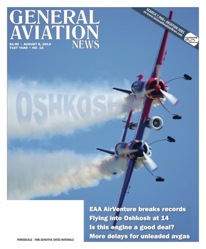 Cover of the August 8, 2019 edition of General Aviation News