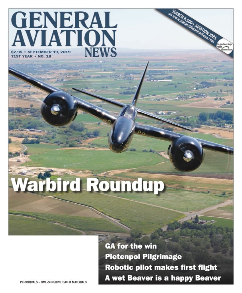 Cover of the September 19, 2019 edition of General Aviation News