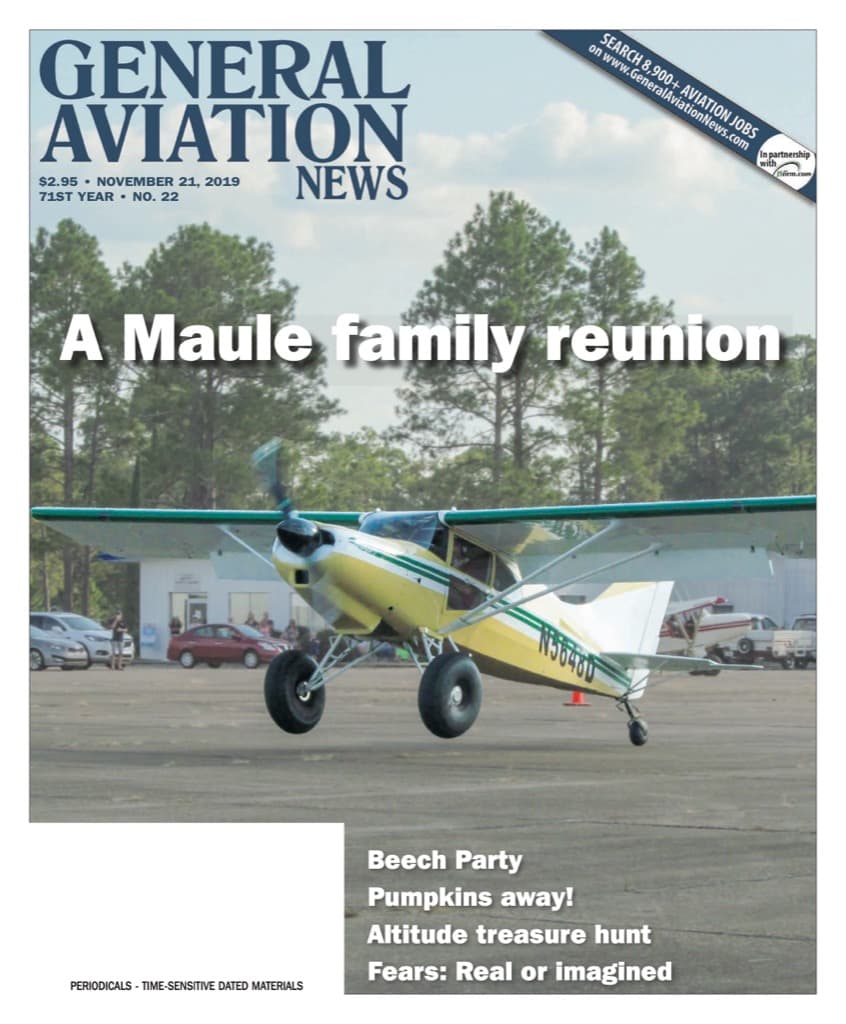 Cover of the November 21, 2019 edition of General Aviation News