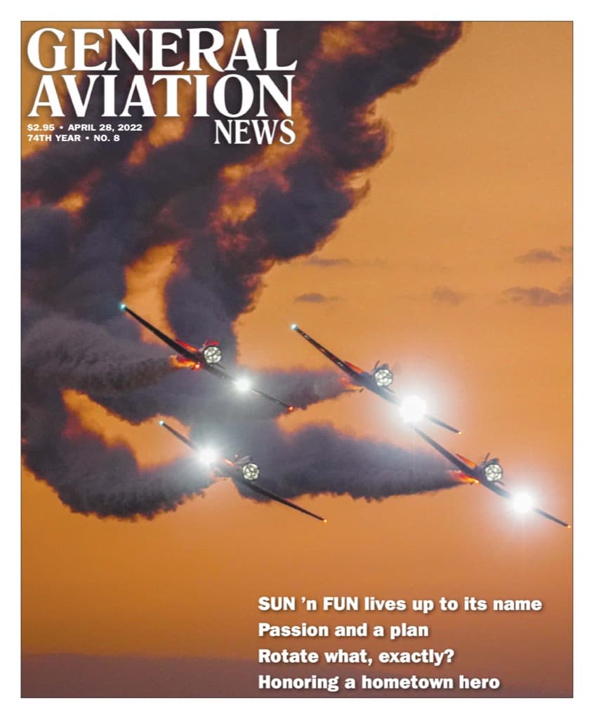 Cover of the April 28, 2022 edition of General Aviation News