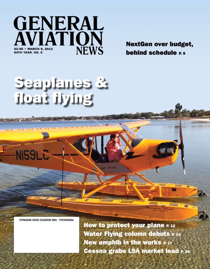 Cover of the March 9, 2012 edition of General Aviation News