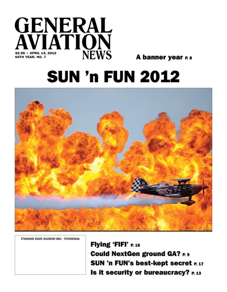 Cover of the April 13, 2012 edition of General Aviation News