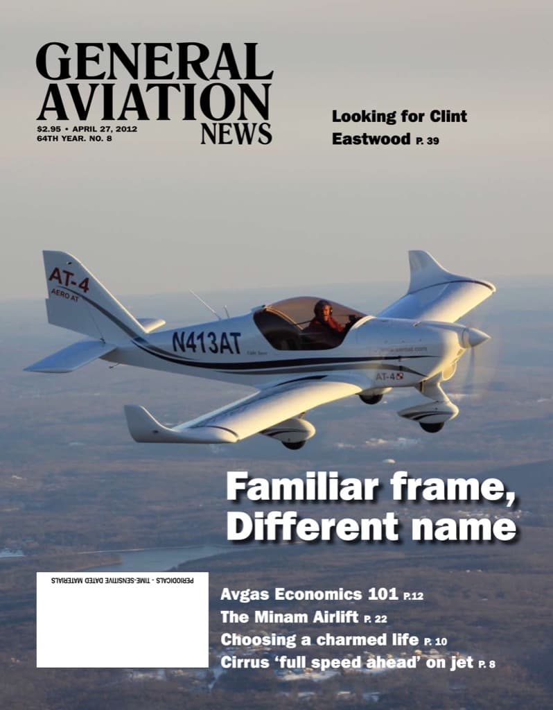 Cover of the April 27, 2012 edition of General Aviation News