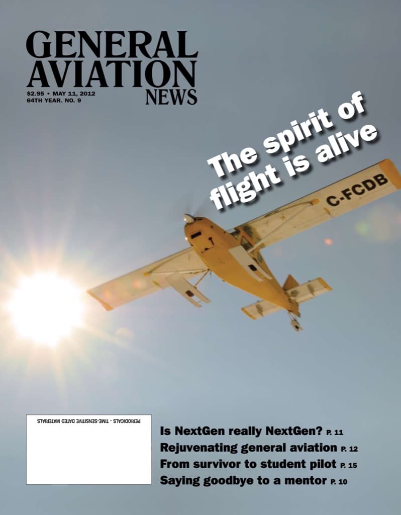Cover of the May 11, 2012 edition of General Aviation News