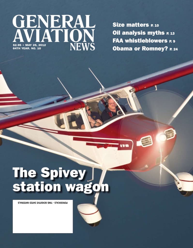 Cover of the May 25, 2012 edition of General Aviation News