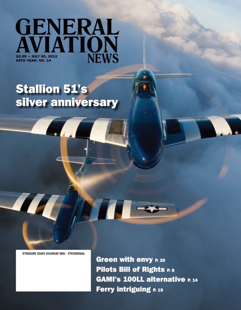 Cover of the July 20, 2012 edition of General Aviation News