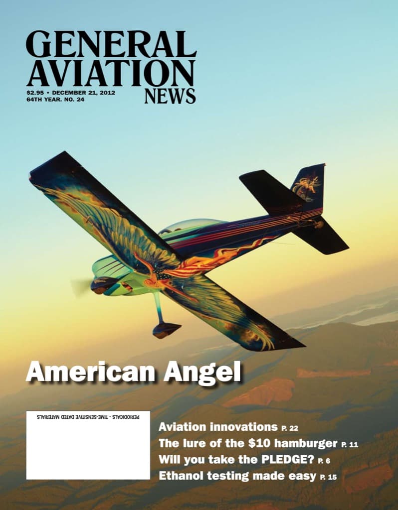 Cover of the December 21, 2012 edition of General Aviation News