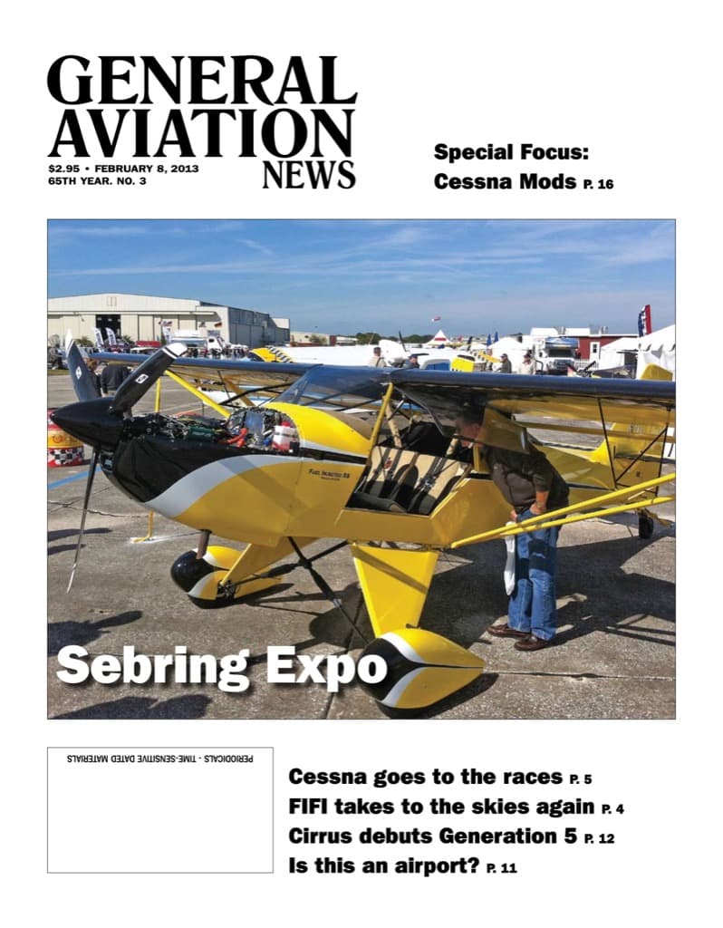 Cover of the February 8, 2013 edition of General Aviation News