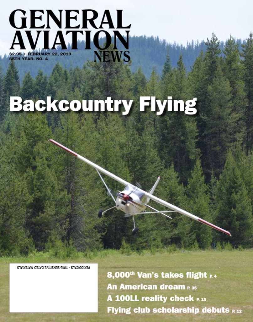 Cover of the February 22, 2013 edition of General Aviation News