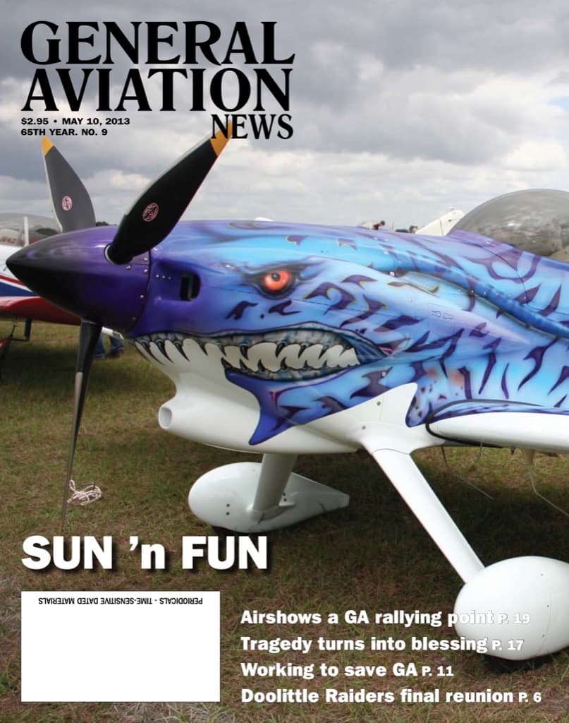 Cover of the May 10, 2013 edition of General Aviation News
