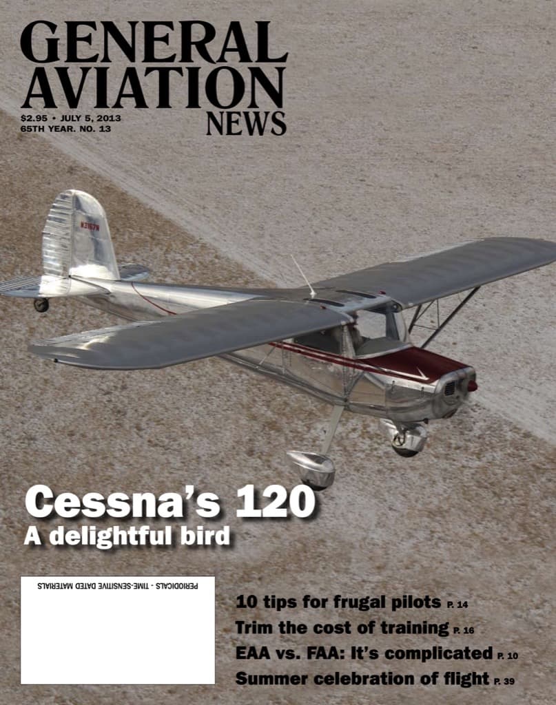 Cover of the July 5, 2013 edition of General Aviation News