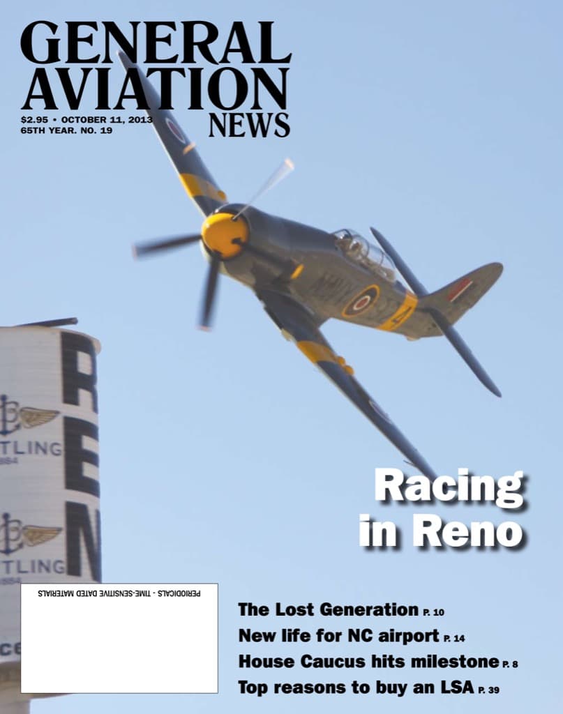 Cover of the October 11, 2013 edition of General Aviation News