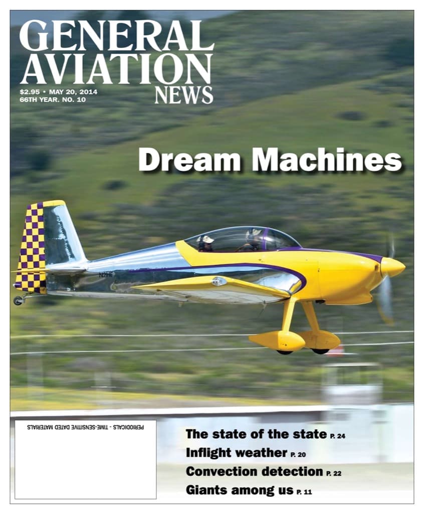 Cover of the May 20, 2014 edition of General Aviation News