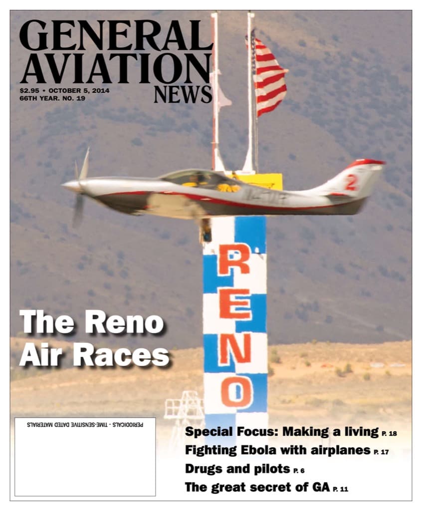 Cover of the October 5, 2014 edition of General Aviation News